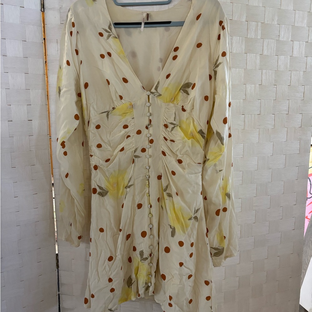Free People Floral and Polka dot dress